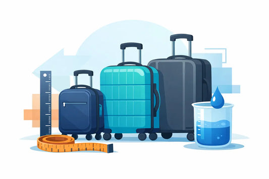 Luggage Size Conversion in Inches, CM and Litres