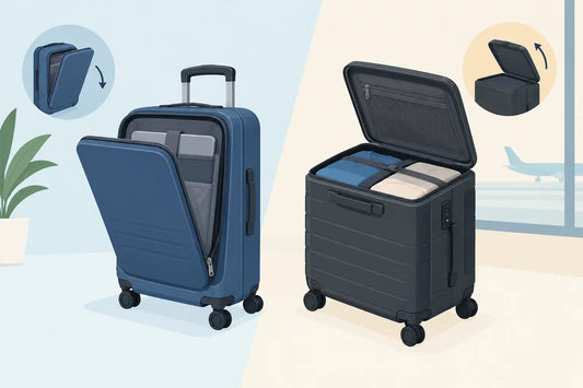 Front Opening Versus Top Opening Suitcase