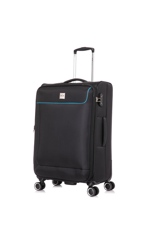 ATX Luggage Medium Suitcase Expandable Soft Shell Durable Lightweight Hold Check in Trolley Case Bag with 4 Wheels Built-in TSA Lock (ATX786)