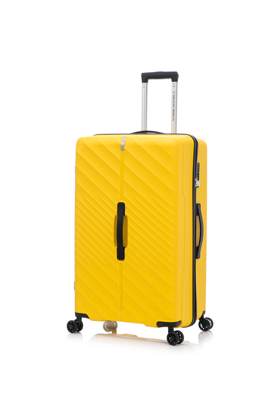 Preston Morgan Large Suitcase Polypropylene Hard Shell Trunk Luggage