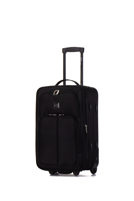ATX Luggage 55x35x20cm Cabin Suitcase Super Lightweight Small Suitcase Approved for 100+ Airlines Including EasyJet, Ryanair, British Airways & Virgin Atlantic 48 Liter (ATX631)