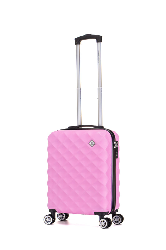 Preston Morgan 55x40x20cm Cabin Suitcase Hard shell with 4 Wheels