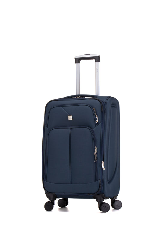 ATX Luggage 24" Medium Suitcase Softshell Hold Check in Expandable Durable Lightweight 4 Dual Spinner Wheels and Built-in 3 Digit Combination Lock  (ATX634)