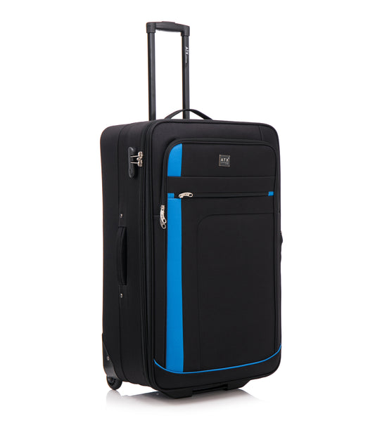 ATX Luggage Suitcase Large Expandable Soft Shell Durable Lightweight Hold Check in Trolley Case with 2 Wheels & Built-in 3 Digit Combination Lock 120 Liters (ATX632)