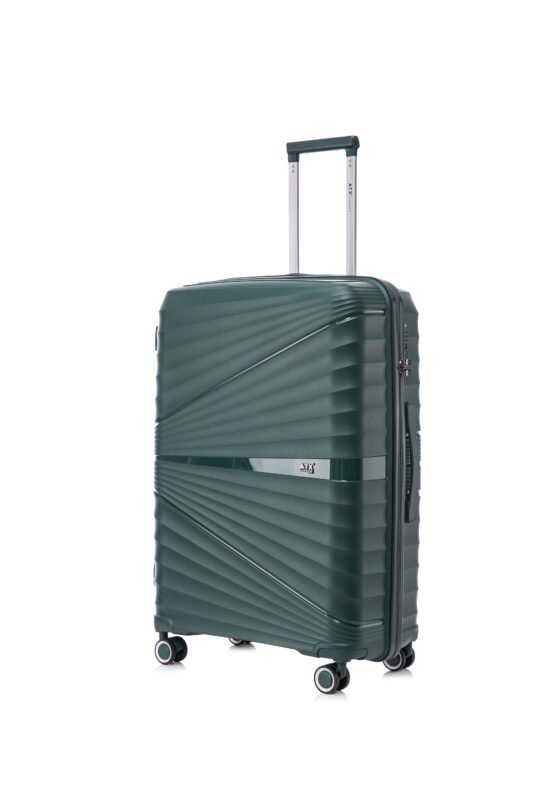 ATX Luggage 24″ Medium Suitcase Lightweight Durable Polypropylene Hard Shell Suitcase with 4 Dual Spinner Wheels and Built-in TSA Lock