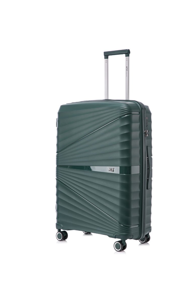 ATX Luggage 24″ Medium Suitcase Lightweight Durable Polypropylene Hard Shell Suitcase with 4 Dual Spinner Wheels and Built-in TSA Lock